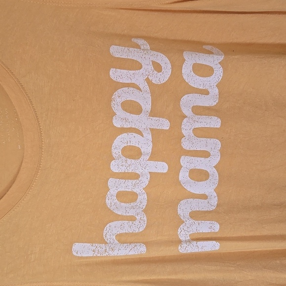 Yellow Happy Mama Tank Size Large - Picture 3 of 3